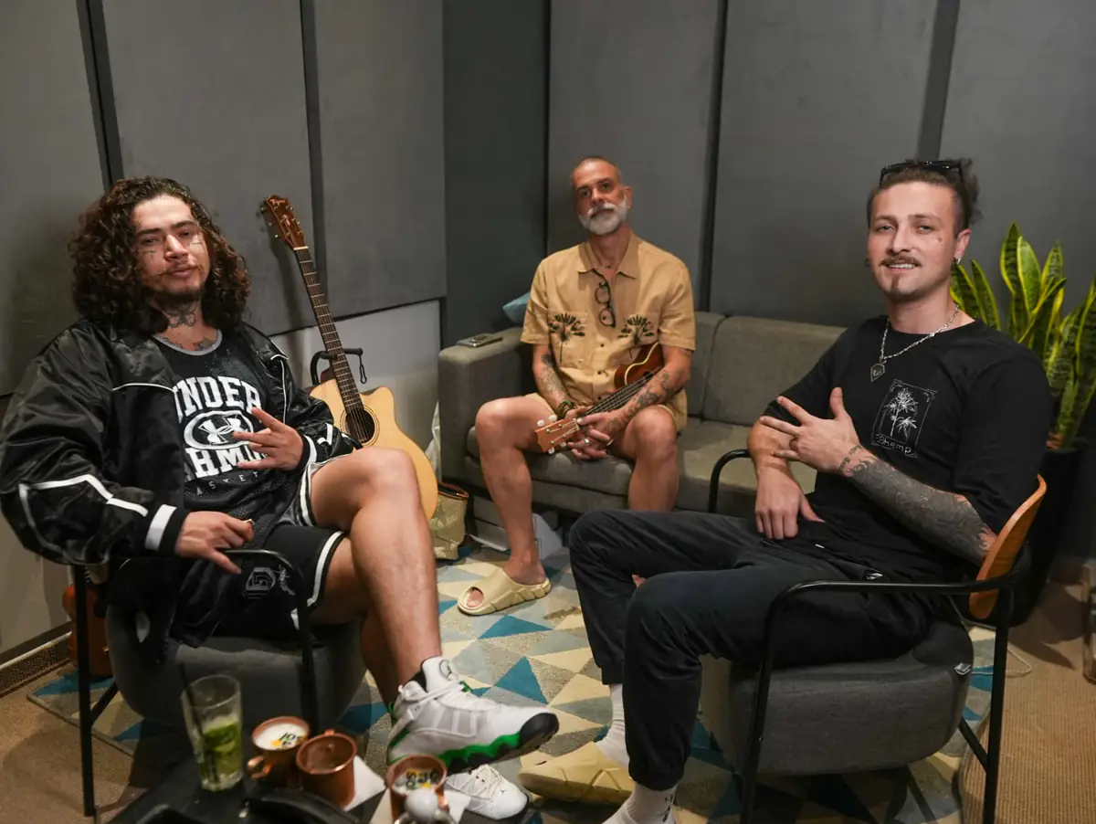 Whindersson Nunes, Dan Pinoti e JEFF lançam estúdio e editora Gira Sol Music em São Paulo